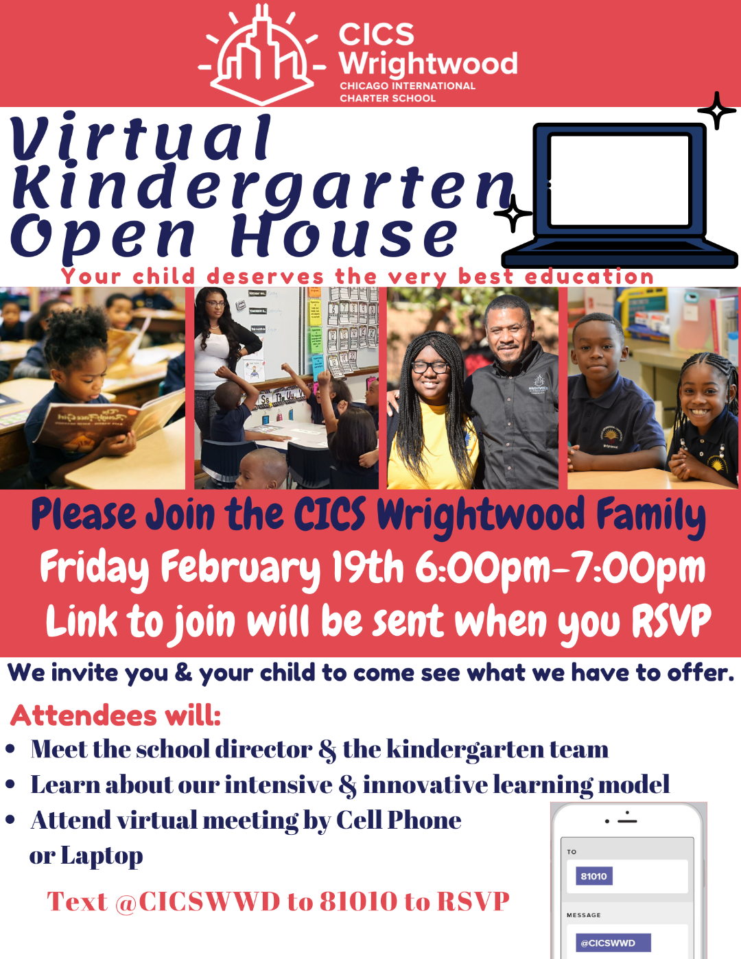 Wrightwoods Kindergarten Open House Flyer 2.19.21
